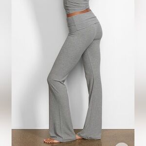 SKIMS Heather Gray Foldover Pant